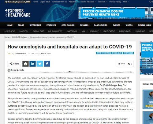 Oncologists and covid 19